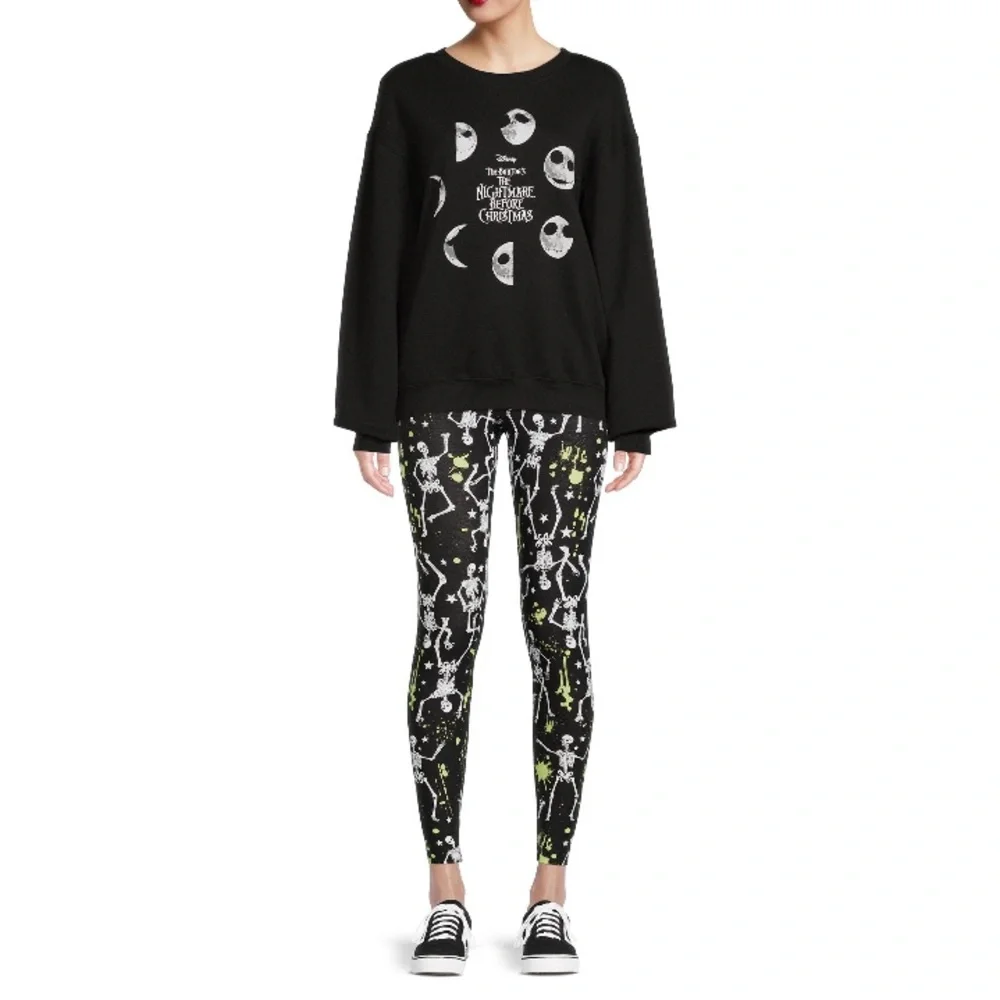 Disney Nightmare Before Christmas black Sweatshirt Disney Phase Jack XL - Picture 3 of 5
